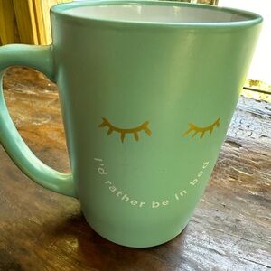 Homemade by Ayesha Curry “I'd Rather Be in Bed” 15 oz. Mint Green Ceramic Mug